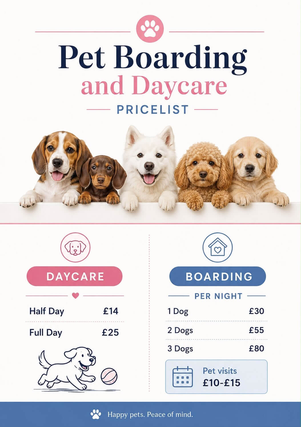 Boarding prices